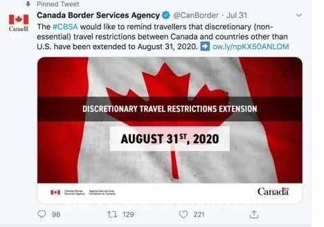 加拿大旅行禁令延长！入境需满足以下条件