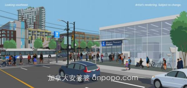 大温6个新地铁站今秋开建，5张图一览所有地铁站附近房屋租金