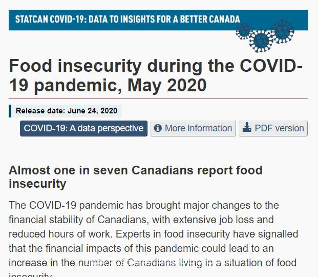 太惨了！疫情导致加拿大经济大萧条，30%失业者饿肚子！