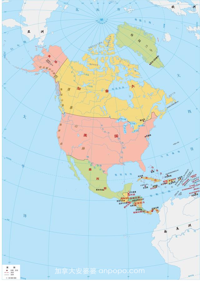 加拿大虽是北美洲面积最大的国家，但是和美国比综合国力差距悬殊