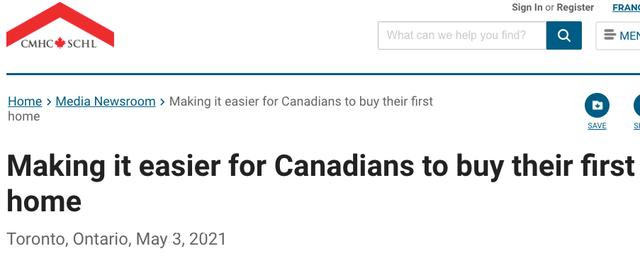 加拿大新移民买房福利：大幅放宽首次购房者贷款限额！即日生效