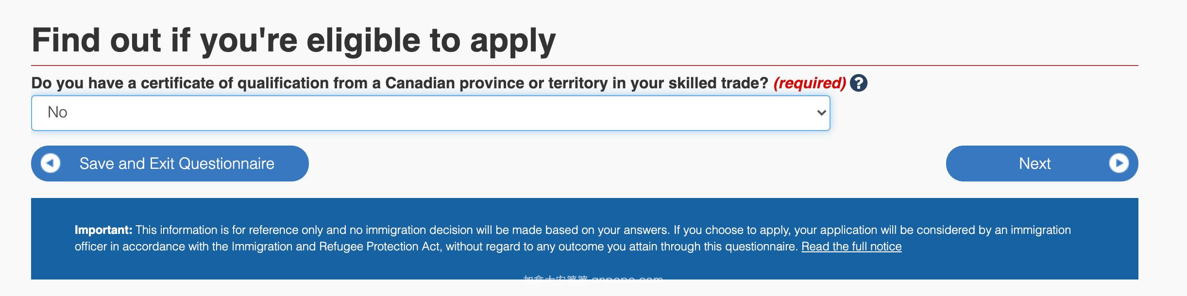 考虑移民加拿大不知道怎么选？移民局官网十分钟一个测试就知道了