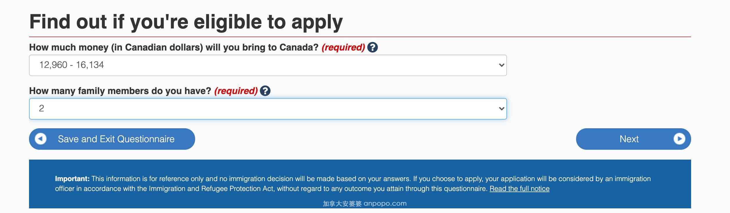 考虑移民加拿大不知道怎么选？移民局官网十分钟一个测试就知道了