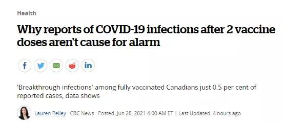 BC惊现970例Delta患者！加拿大2700人接种两针仍感染，66人死亡