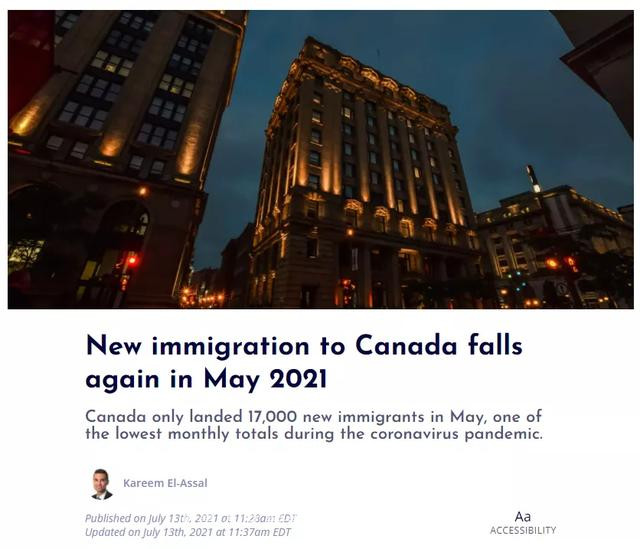 1.7万新移民5月抵加，下半年有望成加拿大移民高峰期