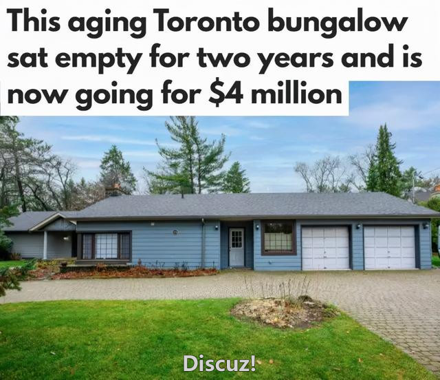 赚翻了！加拿大多伦多一栋老平房买后空置一年多，加价$130w卖出
