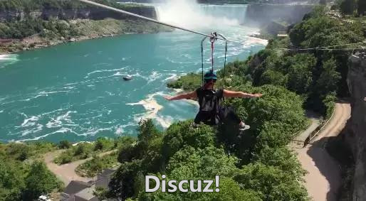 逆天了！加拿大尼亚加拉大瀑布空中滑索开放：新奇，刺激，美景！